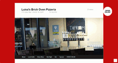 Desktop Screenshot of luisasbrickovenpizza.com