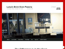 Tablet Screenshot of luisasbrickovenpizza.com